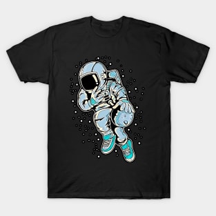 Astronaut Basketball 2 • Funny And Cool Sci-Fi Cartoon Drawing Design Great For Any Occasion And For Everyone T-Shirt